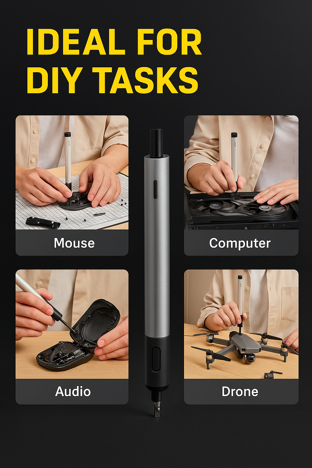Fixtek™ Core Precision Electric Screwdriver Kit